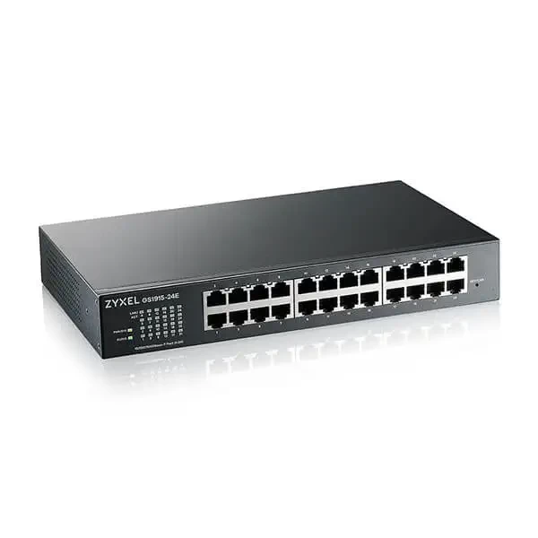 Zyxel GS1915-24EP, 24-port GbE, 12 port PoE, Smart hybrid mode Switch