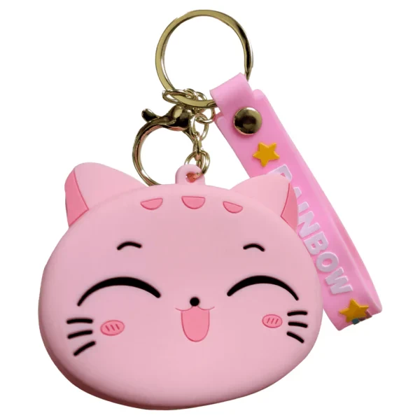 Pink hello kitty keyring